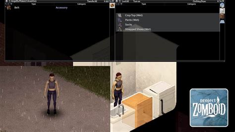 Laundry machine use roughly 100 units of water iirc. . How to dry clothes in project zomboid